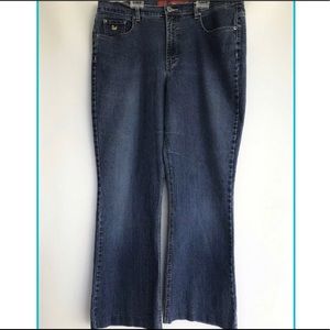 Gloria Vanderbilt Womens Stretch Blue Jeans 16x29